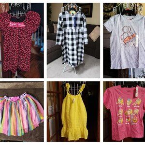 Bundle box lot of 6 girls sz 10/12 clothing items - some new with tags